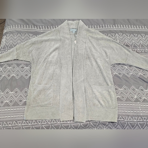 Barefoot Dreams Sweaters - Barefoot Dreams Cozychic Ultra Lite Knit Cardigan Size S/M In Light Grey